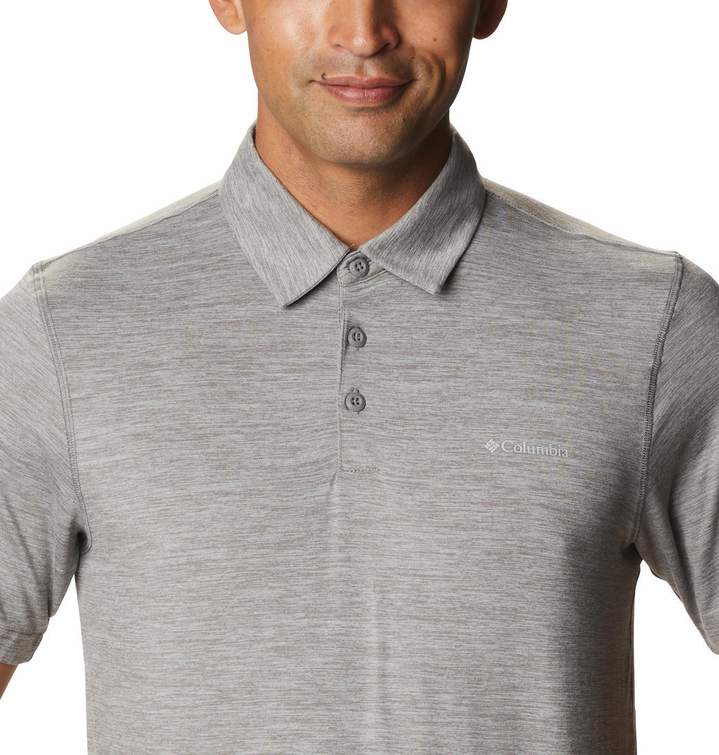 Columbia Men Black Tech Trail Polo (Sun Protection) - Image 2