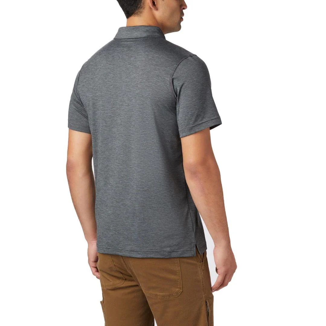 Columbia Men Black Tech Trail Polo (Sun Protection) - Image 2