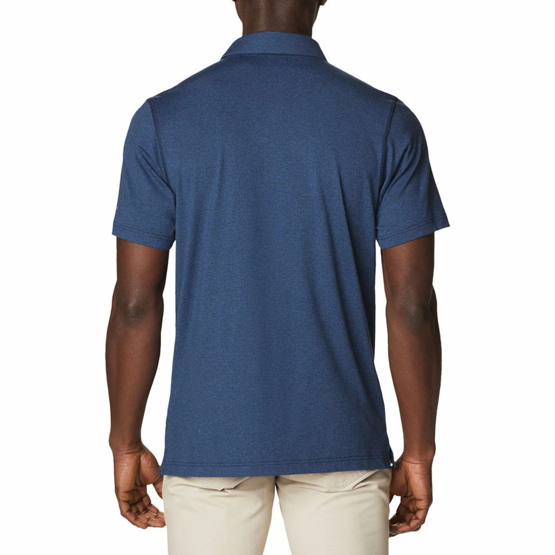 Columbia Men Blue Tech Trail Polo (Sun Protection) - Image 5
