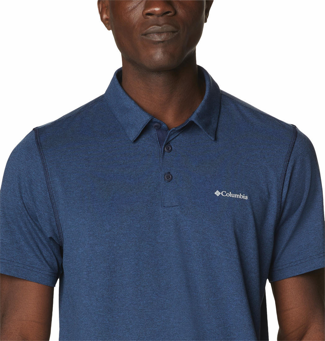 Columbia Men Blue Tech Trail Polo (Sun Protection) - Image 6