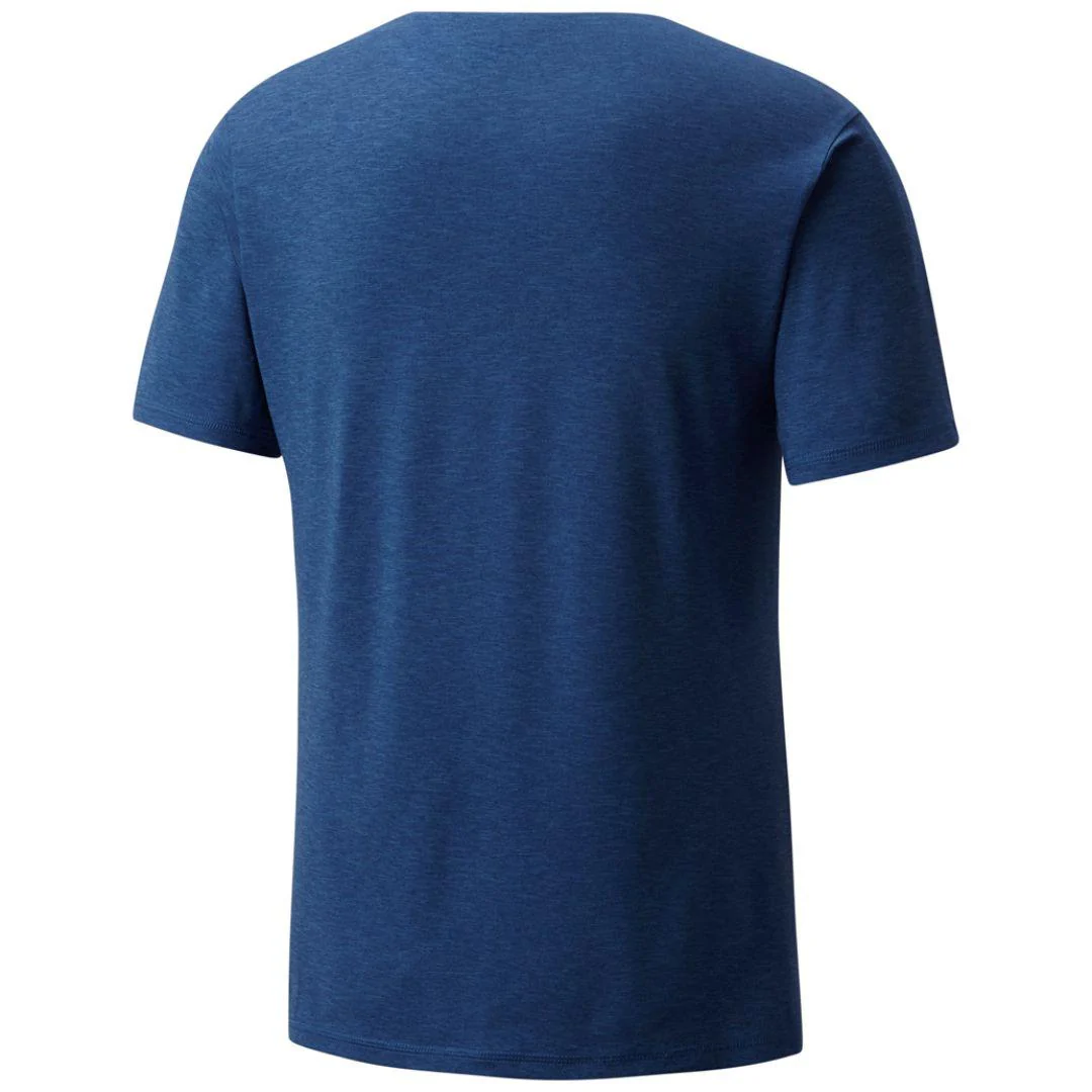 Columbia Men Blue Tech Trail VNeck Shirt (Sun Protection) - Image 2