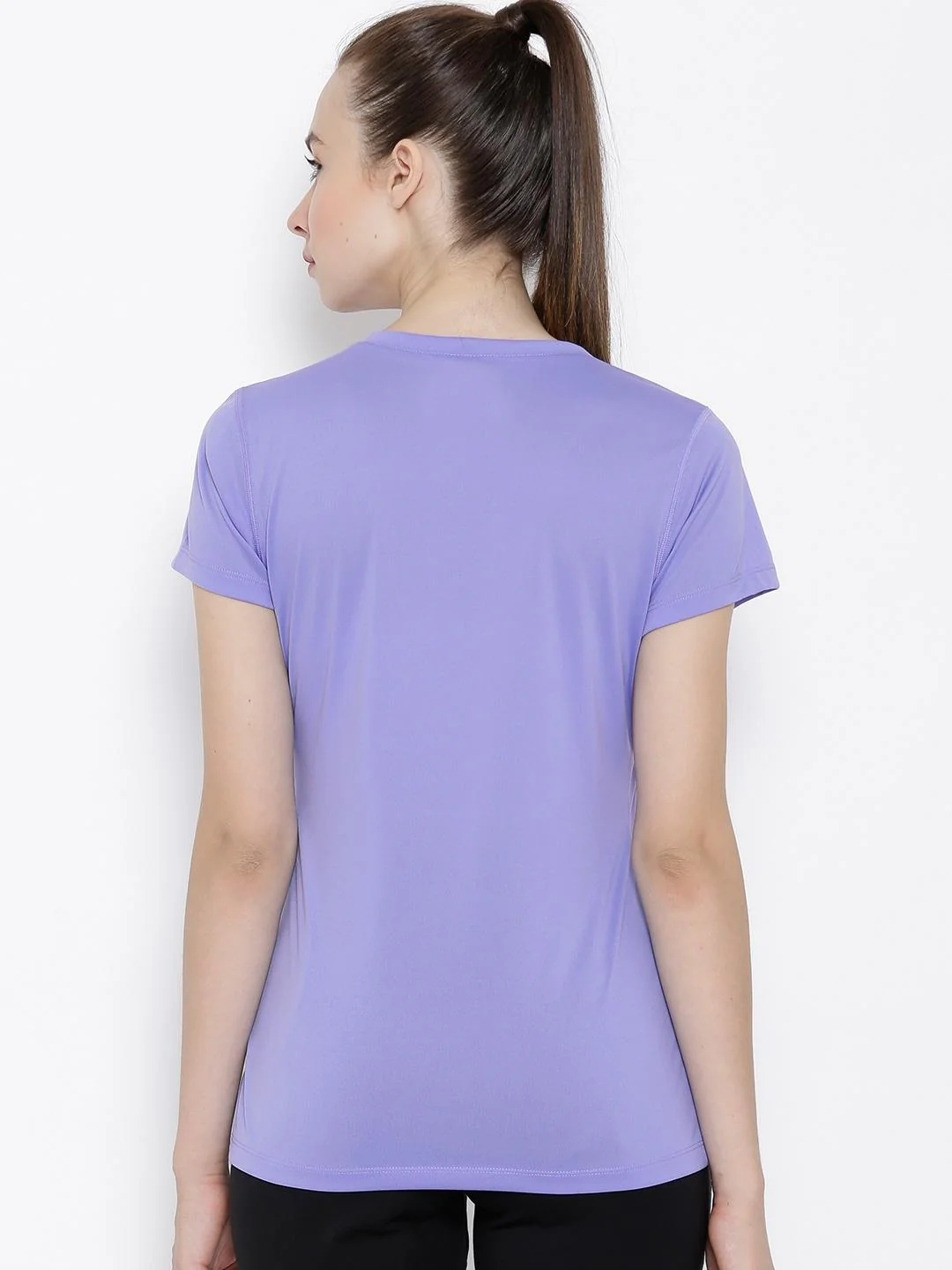 Columbia Women Purple Tech TrekShort Sleeve Shirt - Image 4
