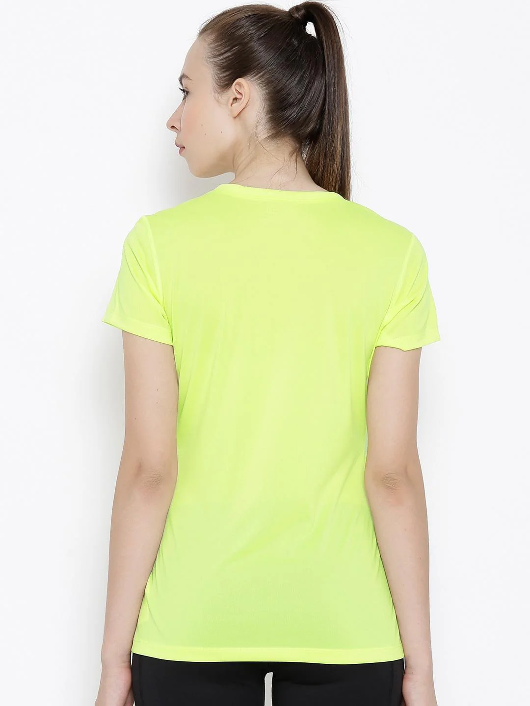 Columbia Women Yellow Tech TrekShort Sleeve Shirt - Image 4