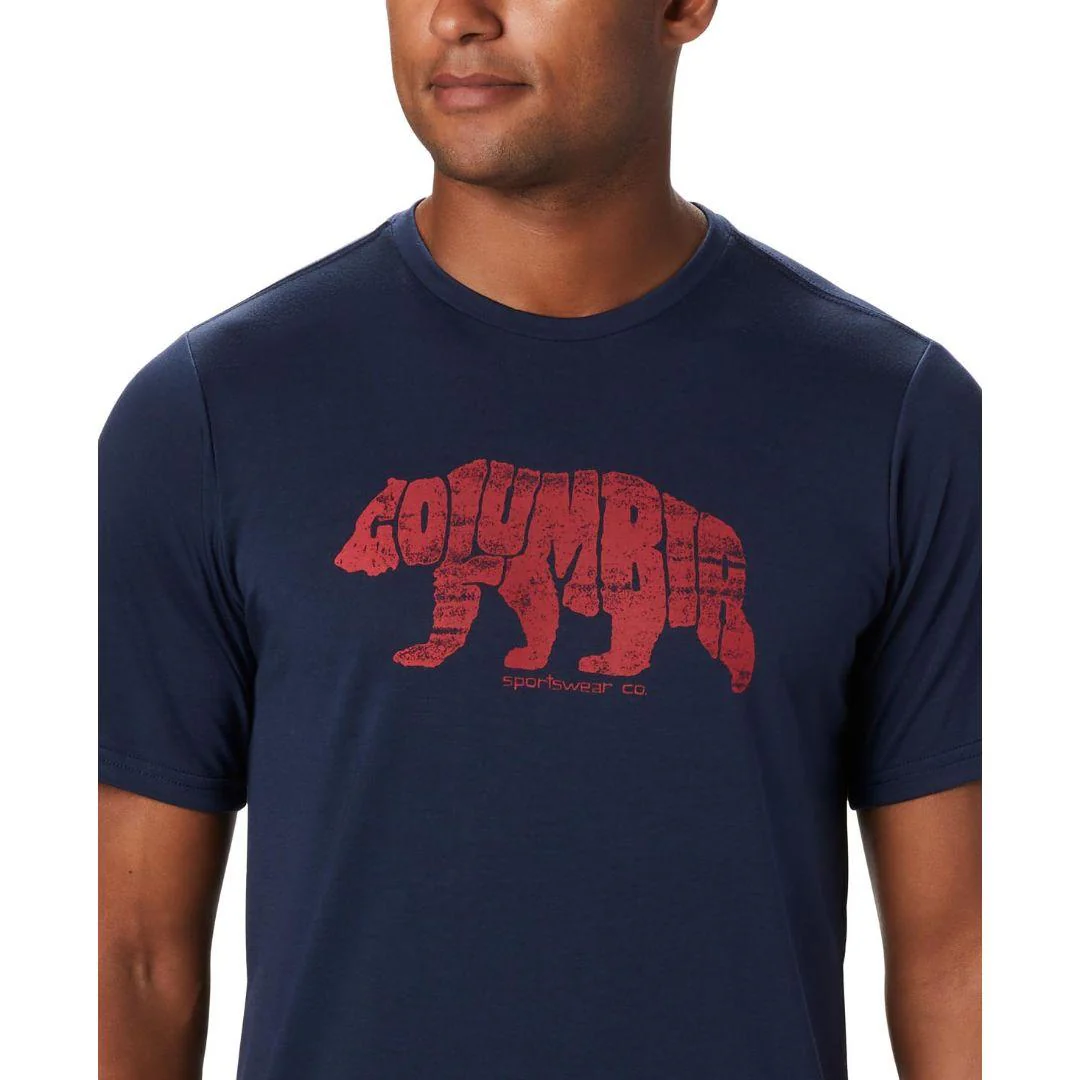Columbia Men Blue Terra Vale II SS Tee - Image 2