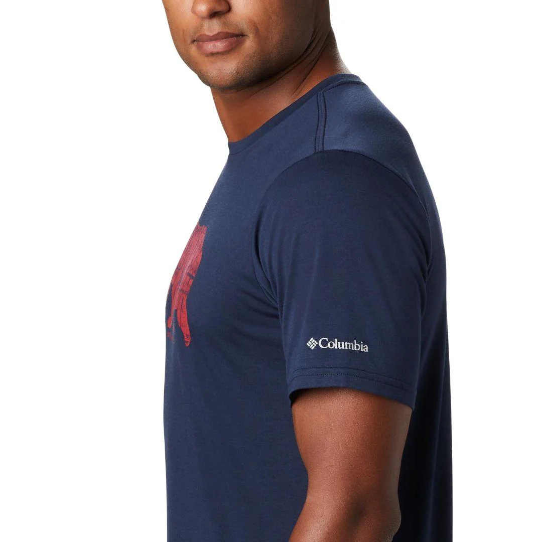 Columbia Men Blue Terra Vale II SS Tee - Image 4