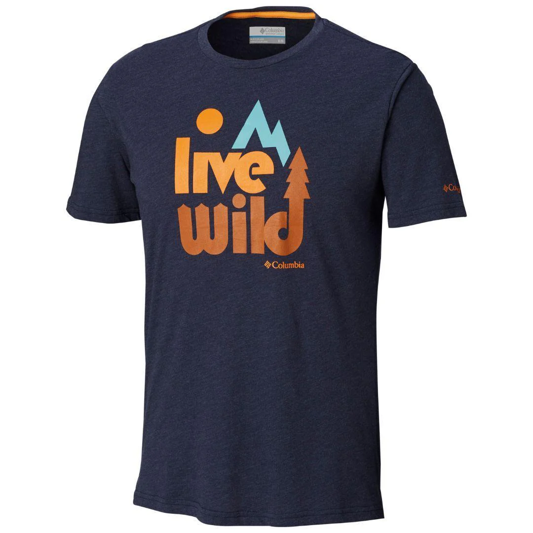 Columbia Men Blue Terra Vale Tee