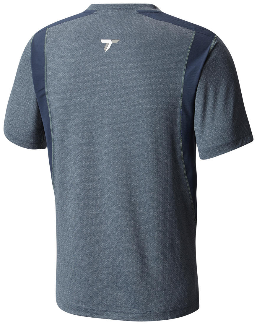 Columbia Men Blue Titan Ice Mens Short Sleeve Shirt - Image 2