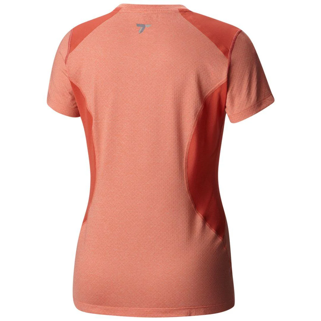 Columbia Women Peach Titan Ice Short Sleeve Shirt - Image 2