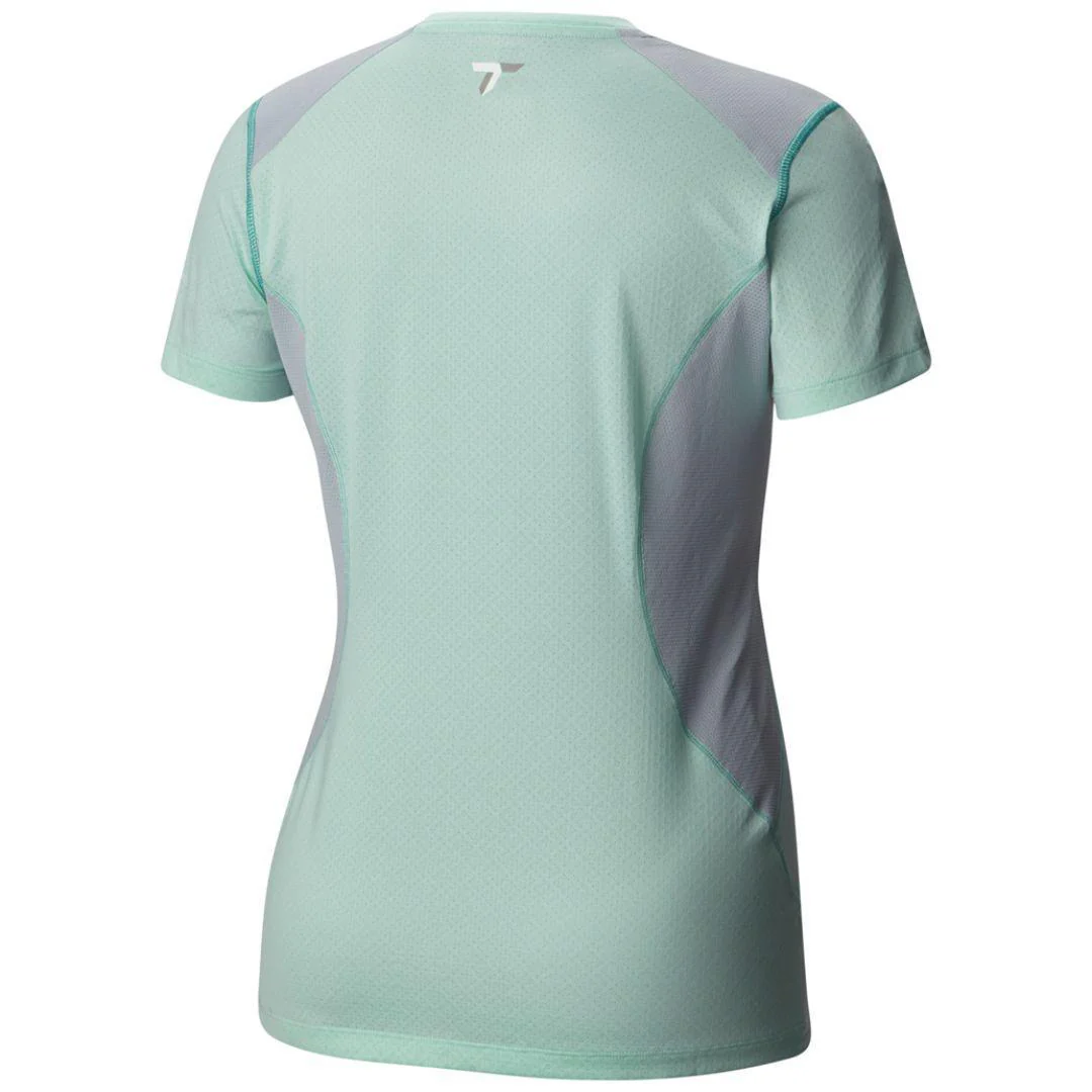 Columbia Women Brown Titan Ice Short Sleeve Shirt - Image 2