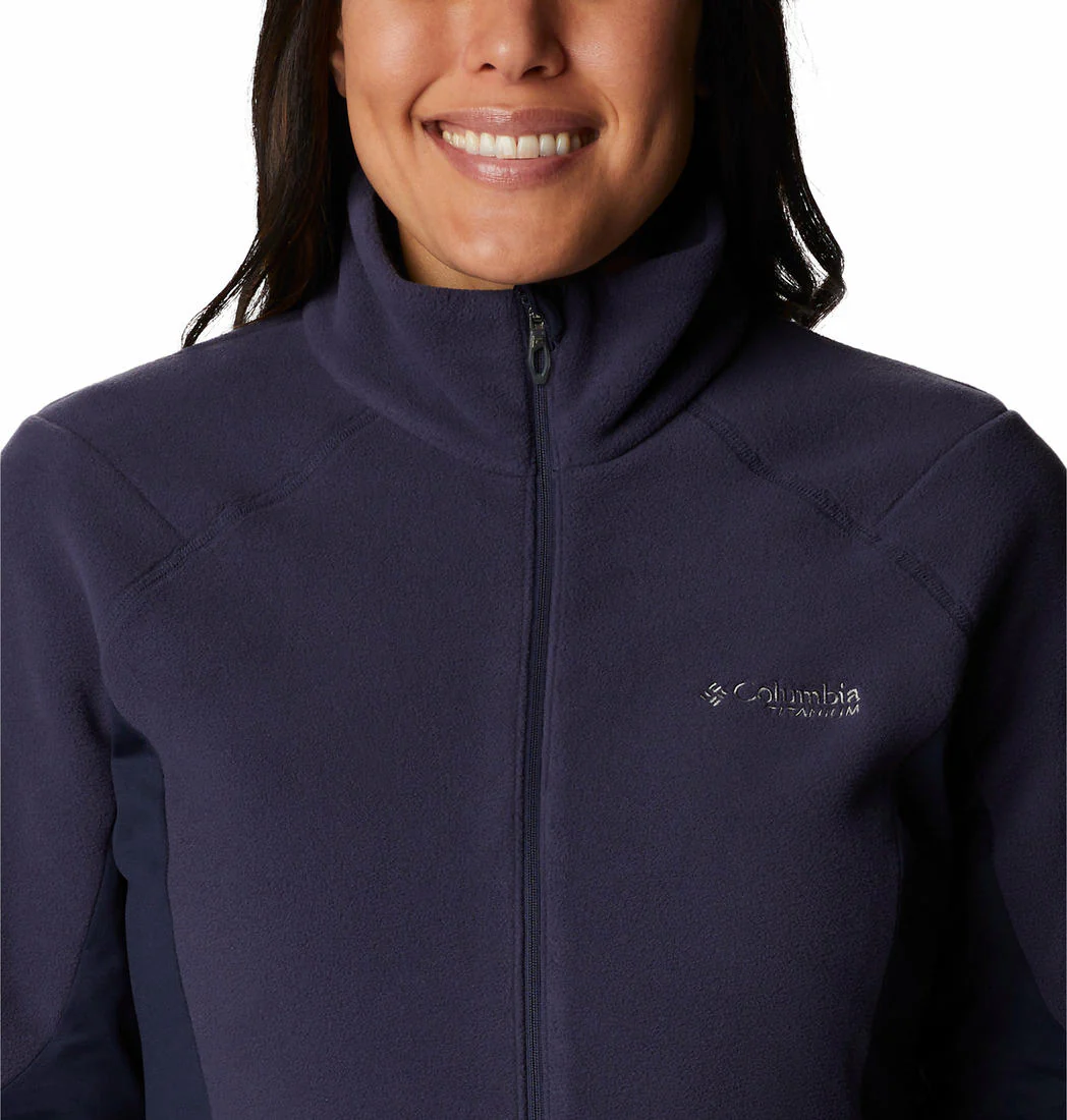 Columbia Women Navy Blue Titan Pass 2.0 II Fleece - Image 2