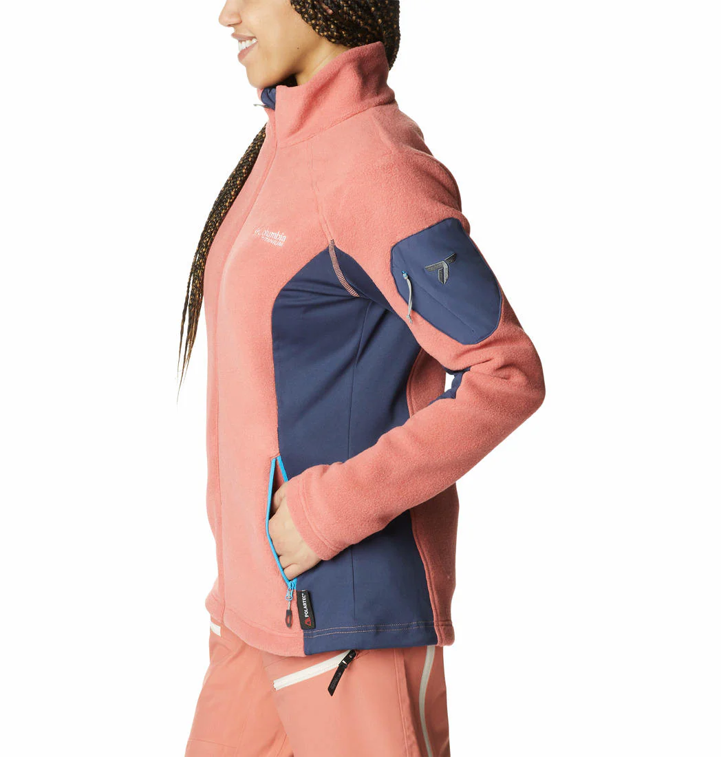 Columbia Women Red Titan Pass 2.0 II Fleece - Image 2