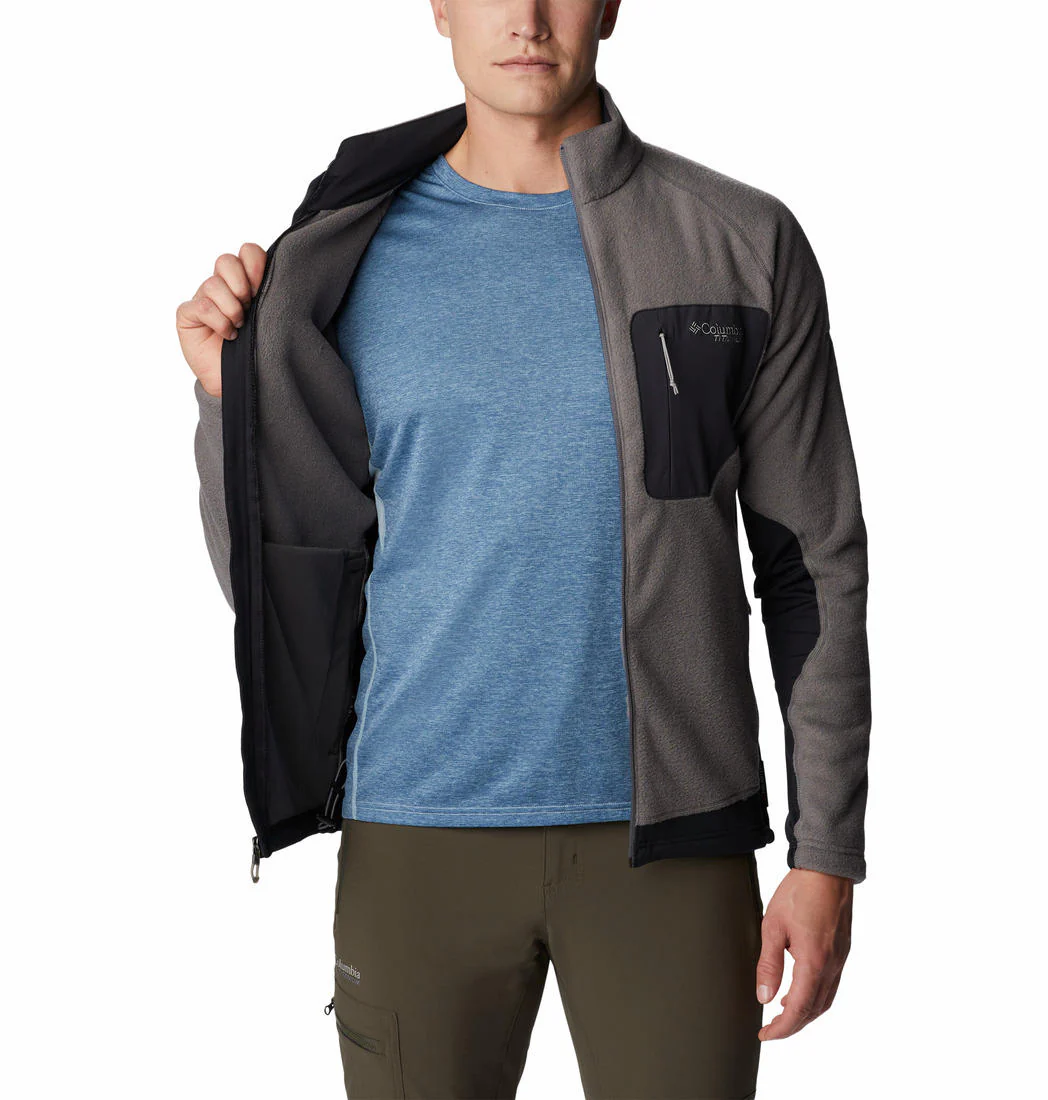 Columbia Men Grey Titan Pass 2.0 II Fleece - Image 3