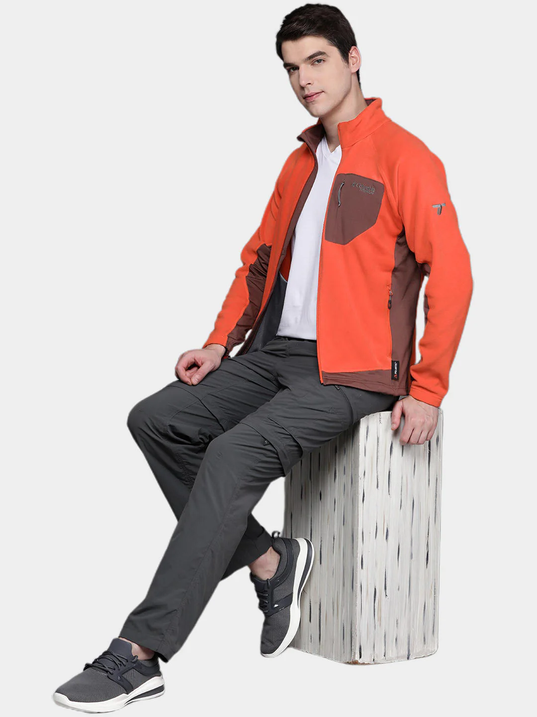 Columbia Men Orange Titan Pass 2.0 II Fleece - Image 13