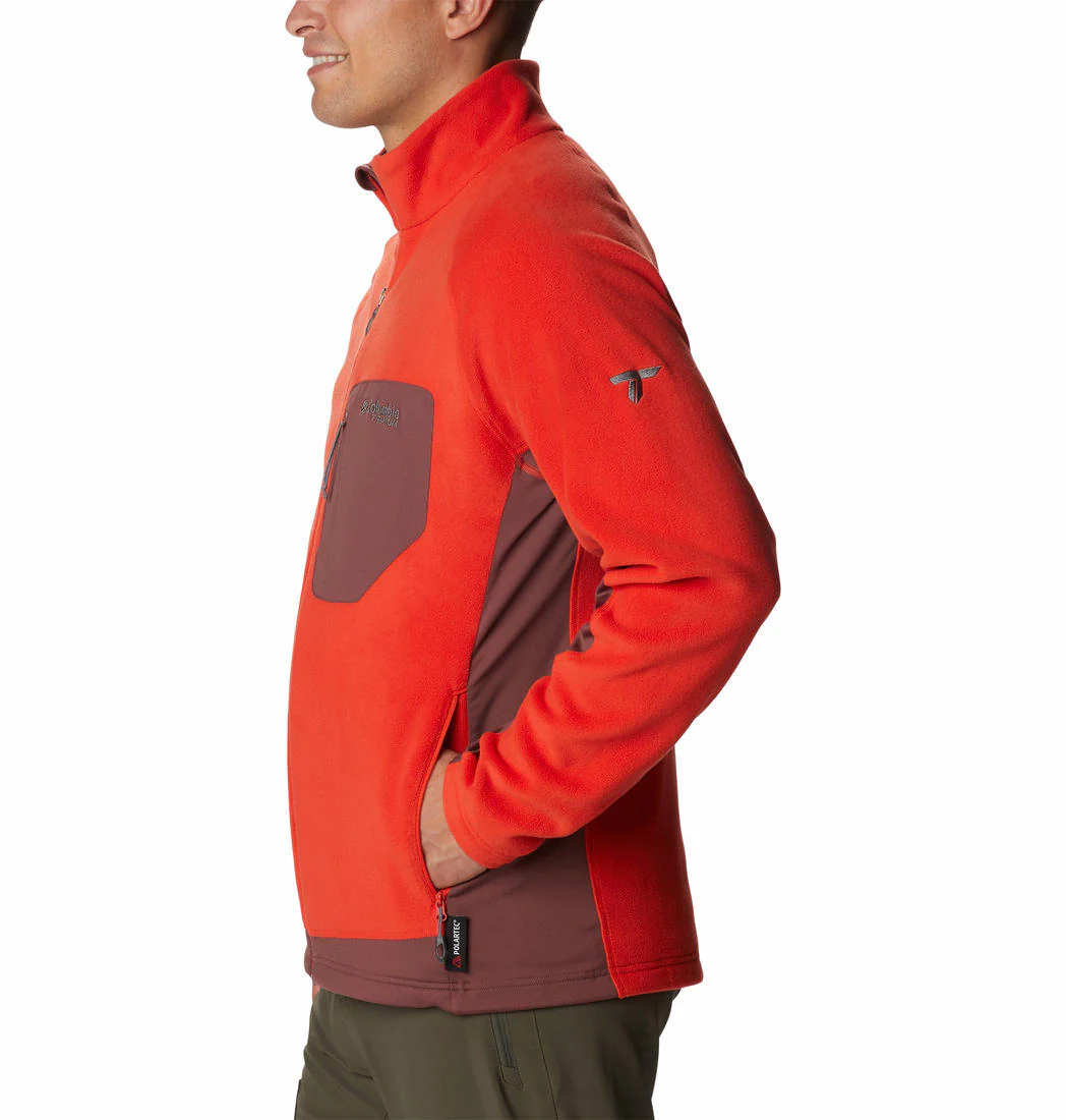 Columbia Men Orange Titan Pass 2.0 II Fleece - Image 2