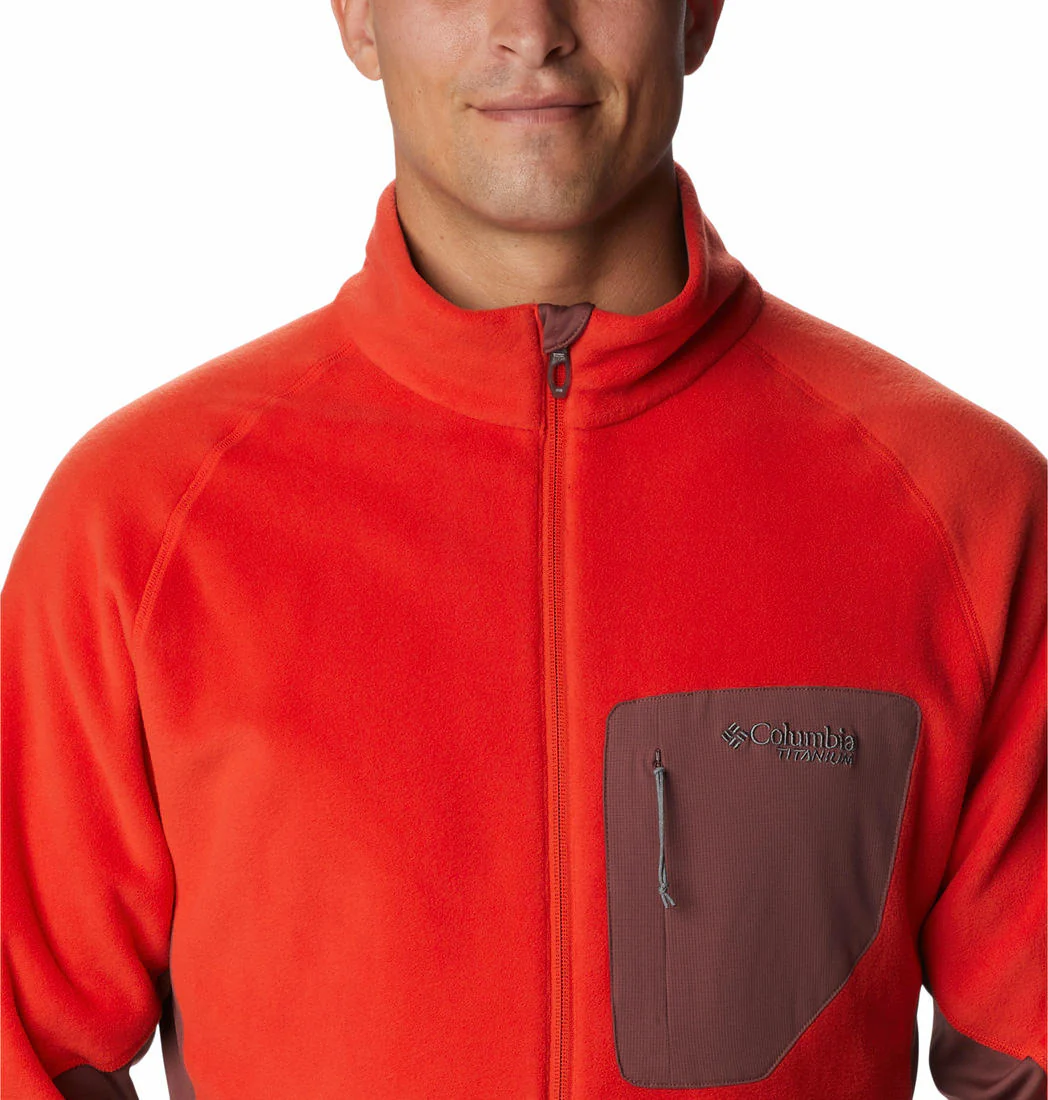 Columbia Men Orange Titan Pass 2.0 II Fleece - Image 4