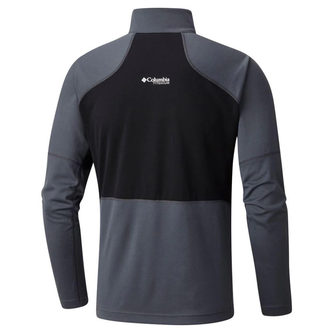 Columbia Men Grey Titan Trail Half Zip (Sun Protection) - Image 2
