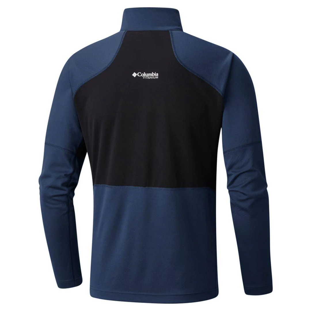 Columbia Men Blue Titan Trail Half Zip (Sun Protection) - Image 2