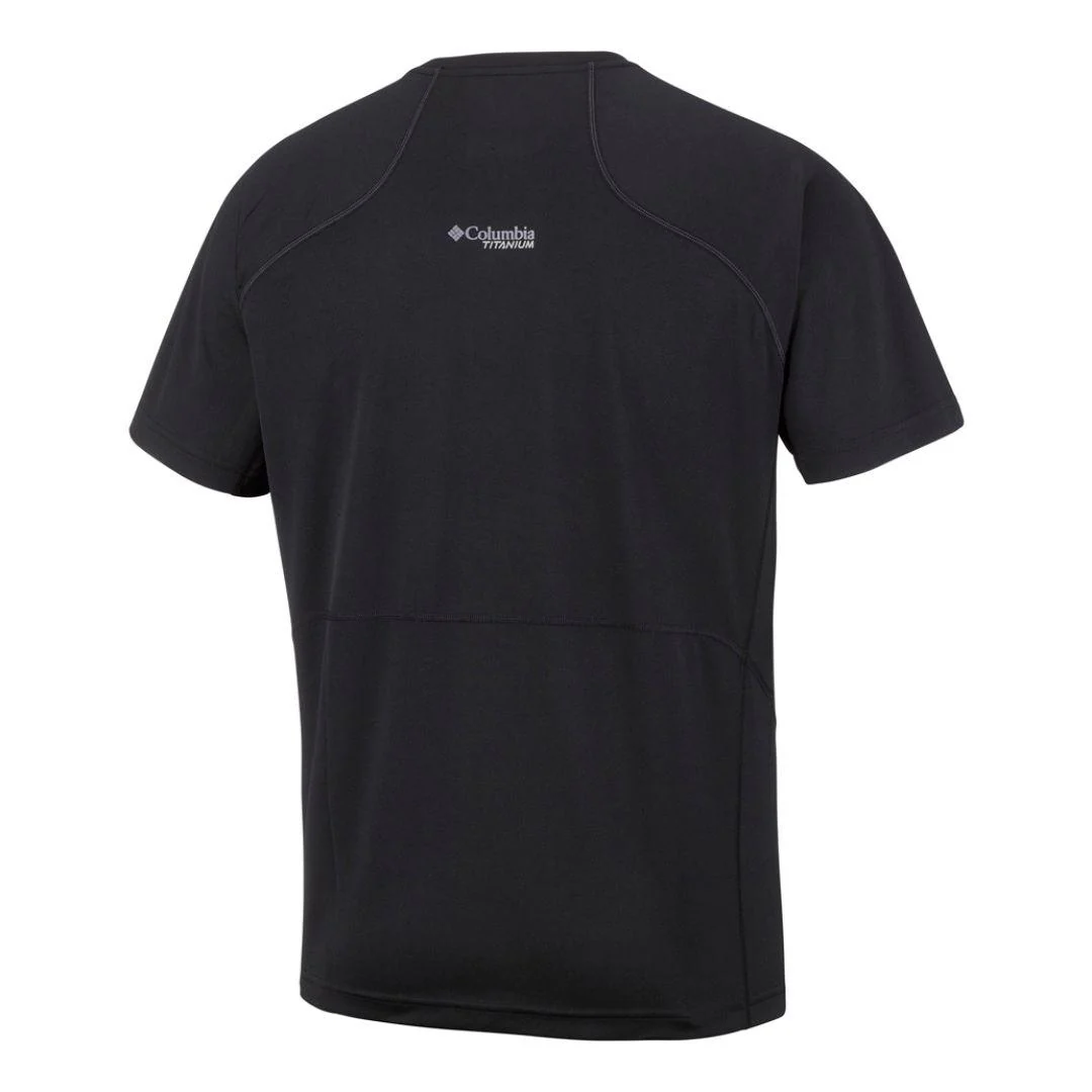 Columbia Men Black Titan Trail Short Sleeve Shirt (Sun Protection) - Image 2