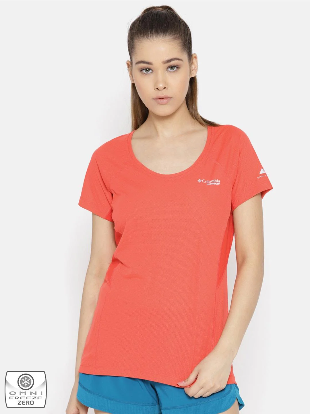 Columbia Women Red Titan Ultra II Short Sleeve - Image 6