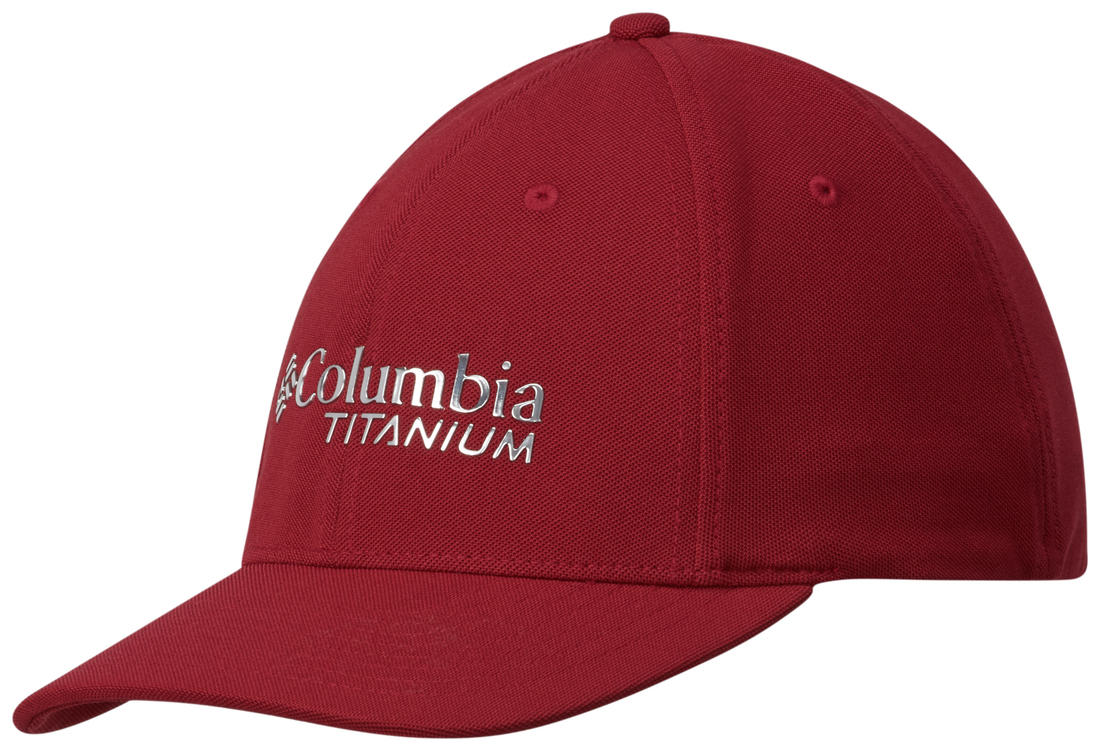 Columbia Unisex Red Titanium Ball Cap (Sun Protection)