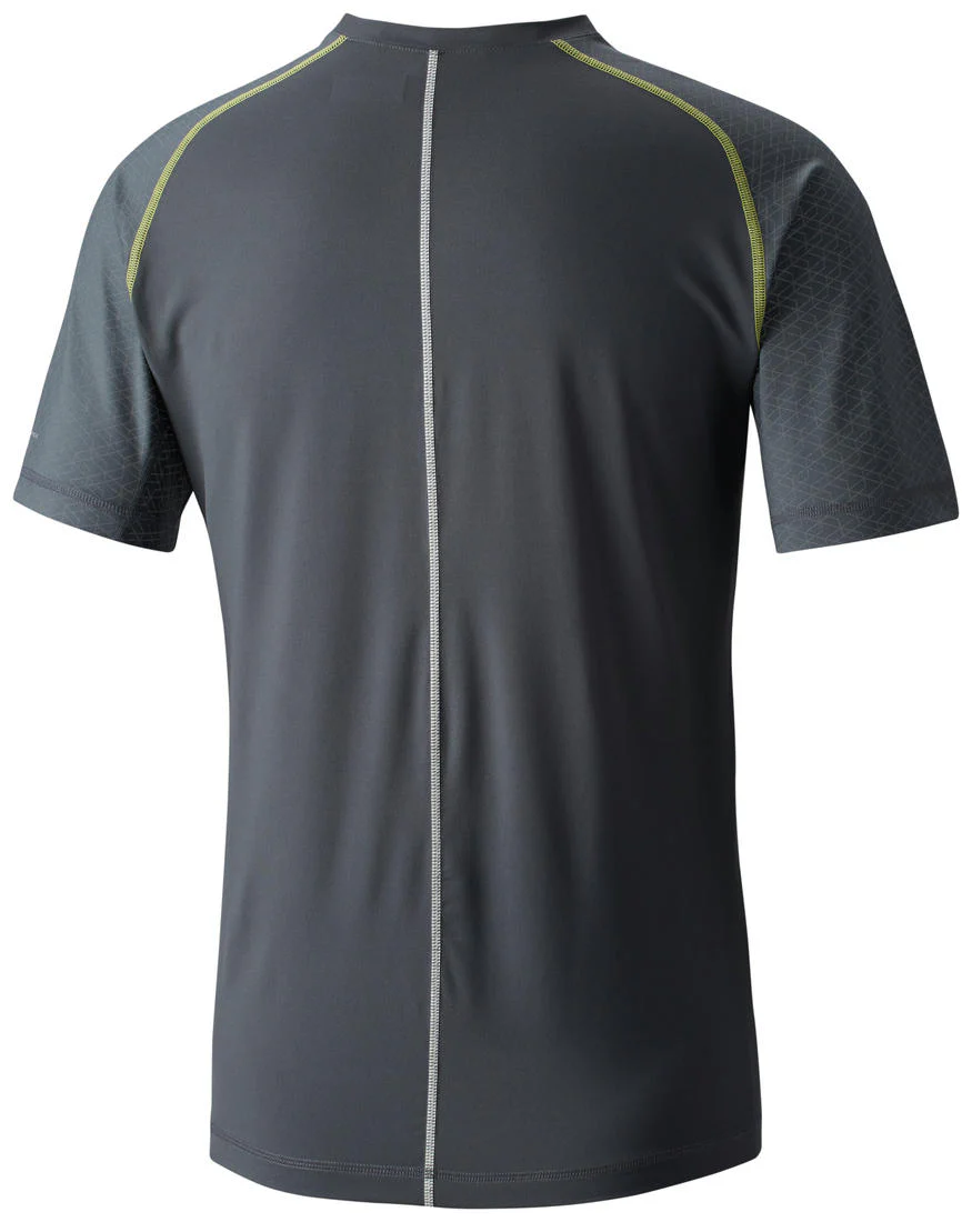 Columbia Men Grey Trail Flash Short Sleeve Shirt (Sun Protection) - Image 2