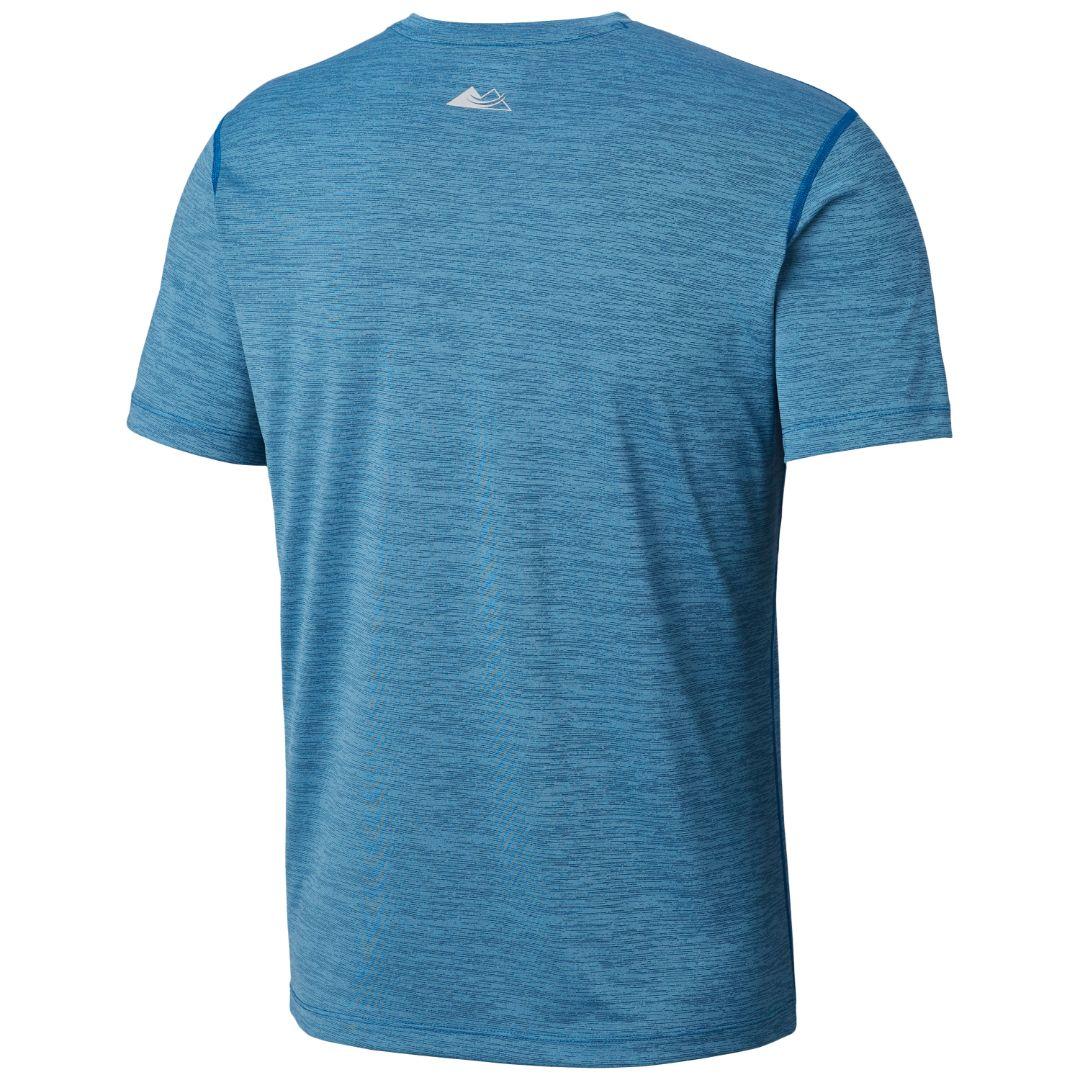 Columbia Men Blue Trinity Trail 2.0 Graphic Short Sleeve (Sun Protection) - Image 2