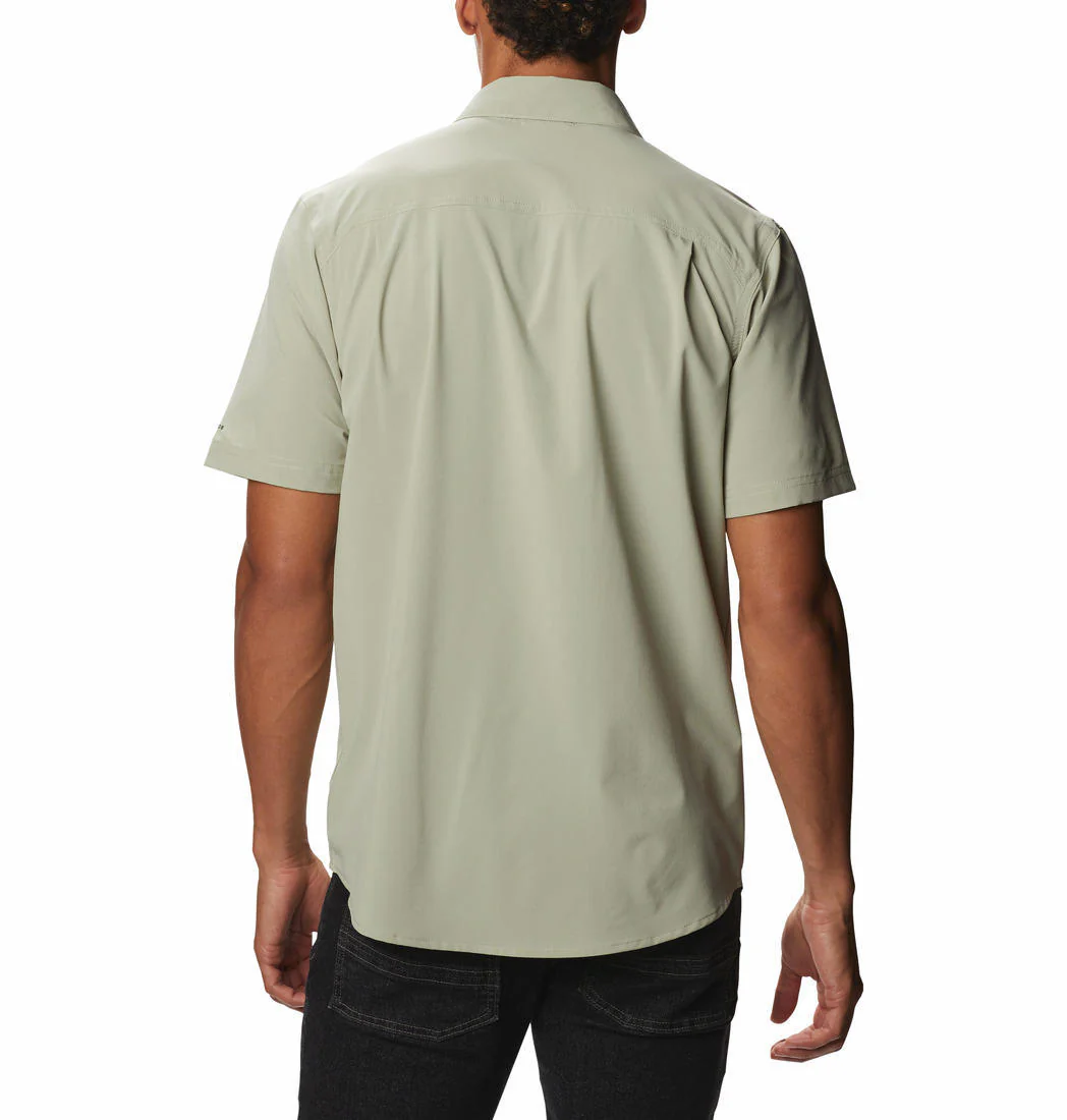 Columbia Men Green Triple Canyon Solid Short Sleeve II (Sun Protection) - Image 6
