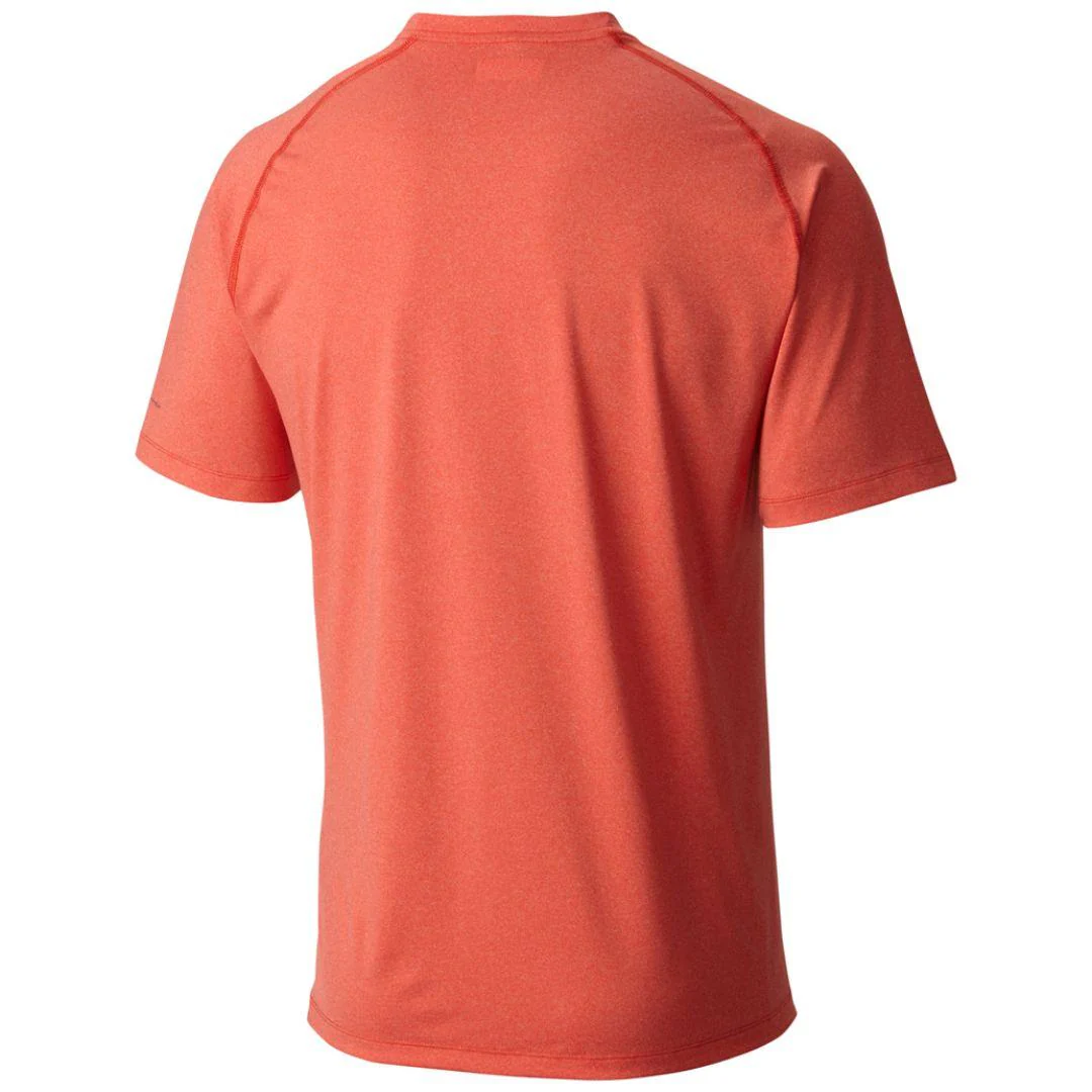 Columbia Men Orange Tuk Mountain Mens Short Sleeve Shirt (Sun Protection) - Image 2