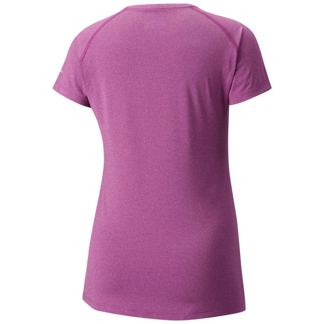 Columbia Women Purple Tuk Mountain Womens Short Sleeve Shirt (Sun Protection) - Image 2