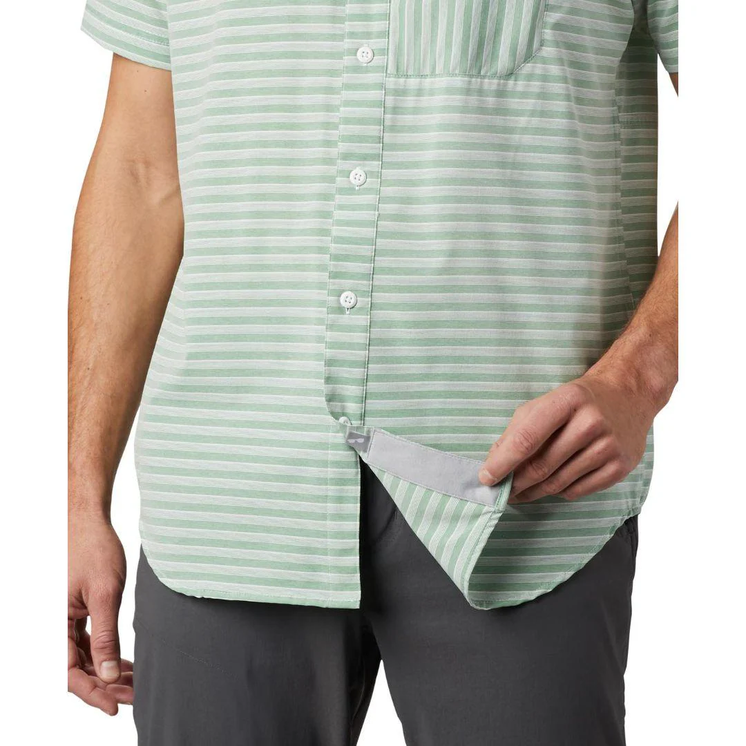Columbia Men Green Twisted Creek II Short Sleeve Shirt (Sun Protection) - Image 2