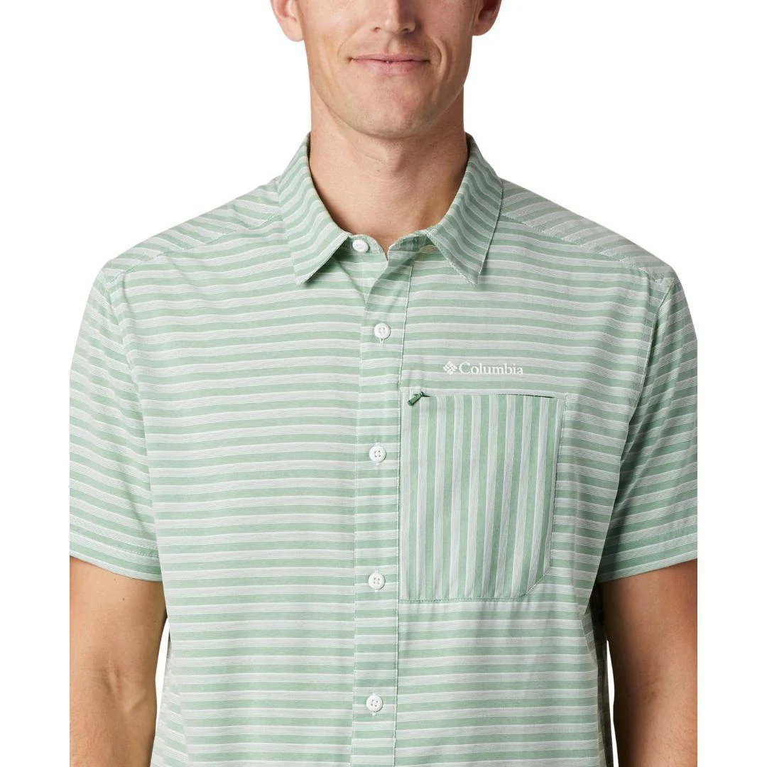 Columbia Men Green Twisted Creek II Short Sleeve Shirt (Sun Protection) - Image 5