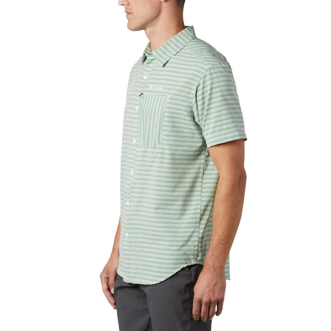 Columbia Men Green Twisted Creek II Short Sleeve Shirt (Sun Protection) - Image 6