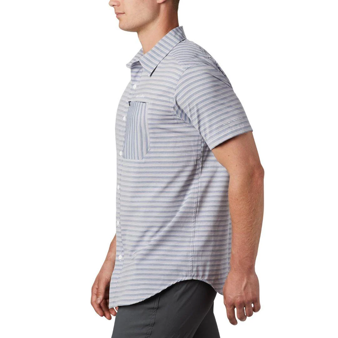 Columbia Men Blue Twisted Creek II Short Sleeve Shirt (Sun Protection) - Image 2