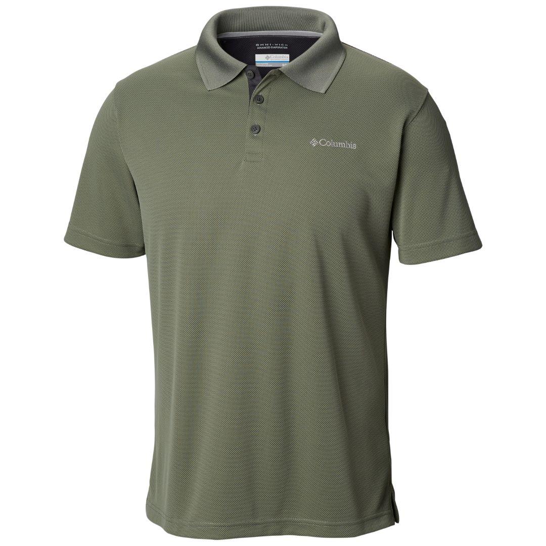 Columbia Men Green Utilizer Polo (Sun Protection)
