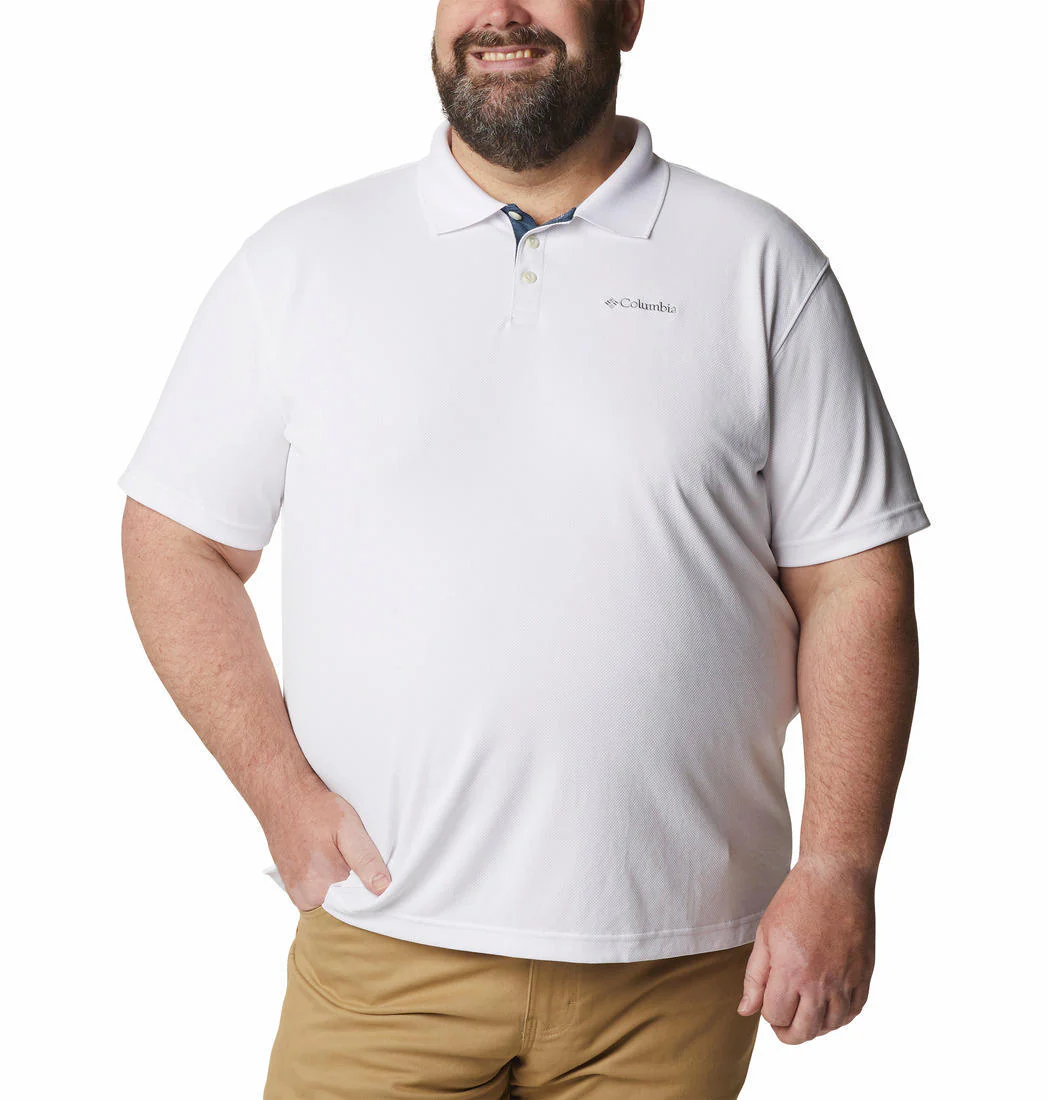 Columbia Men White Utilizer Polo (Sun Protection)