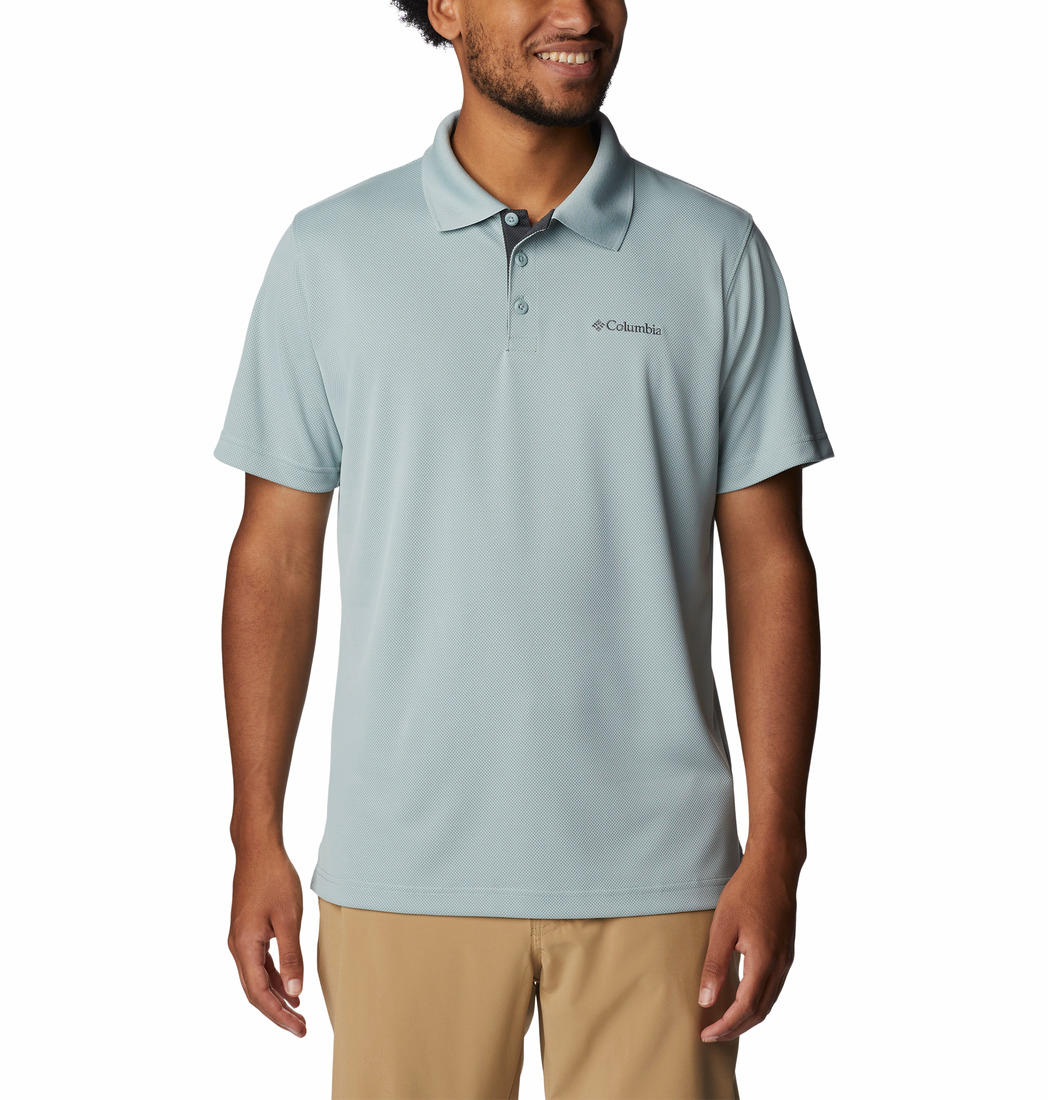 Columbia Men Green Utilizer Polo (Sun Protection)