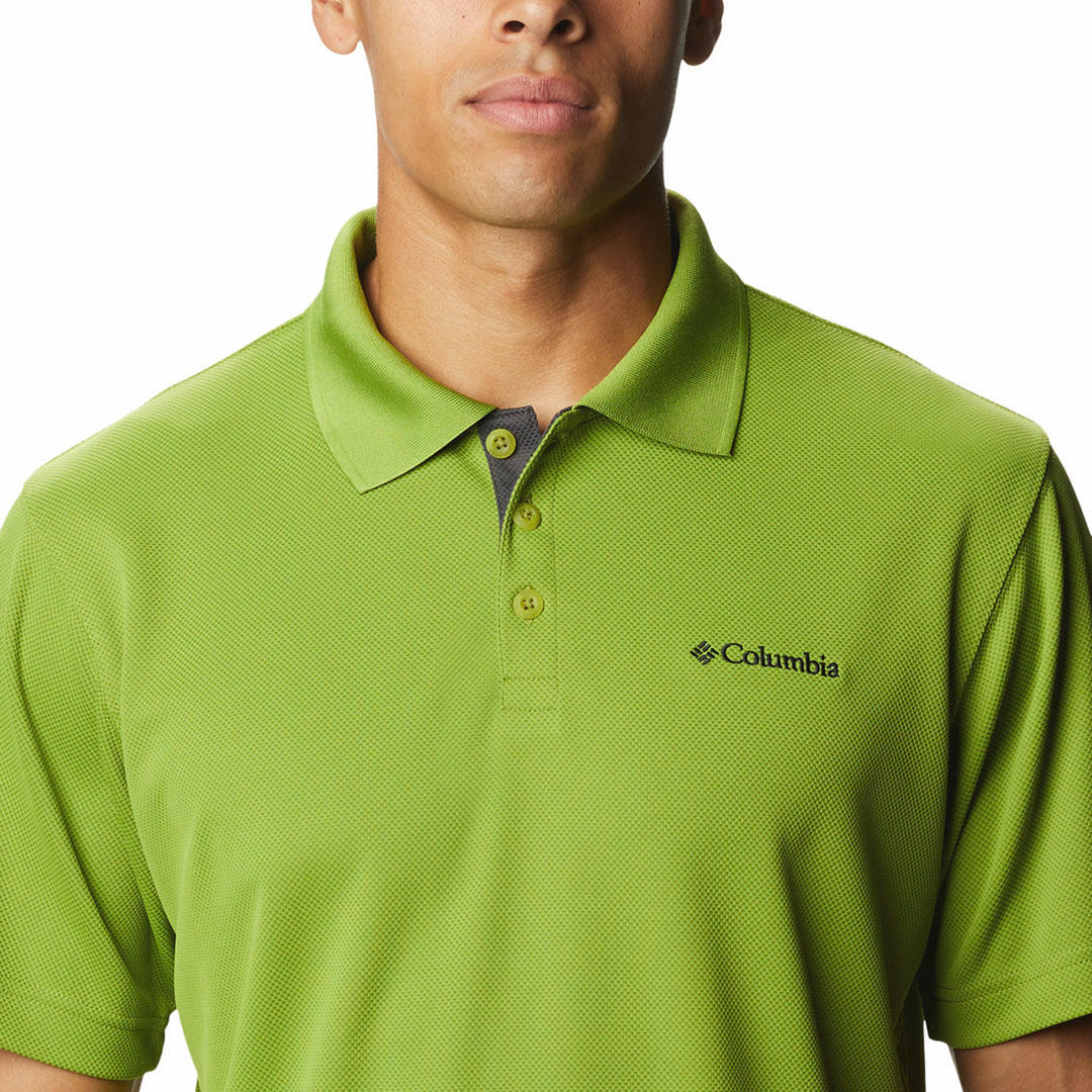 Columbia Men Green Utilizer Polo (Sun Protection)