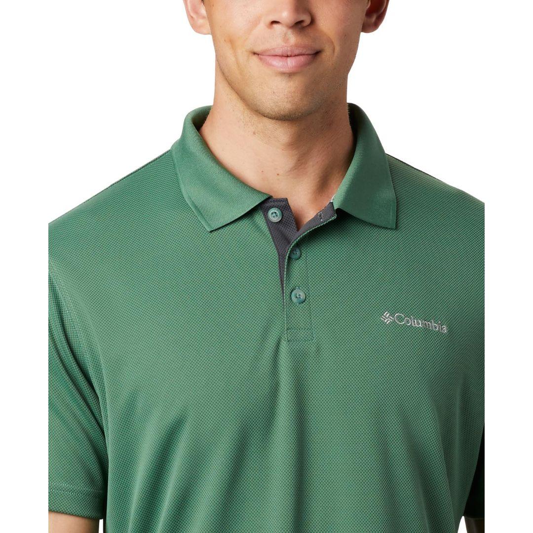 Columbia Men Green Utilizer Polo (Sun Protection) - Image 2