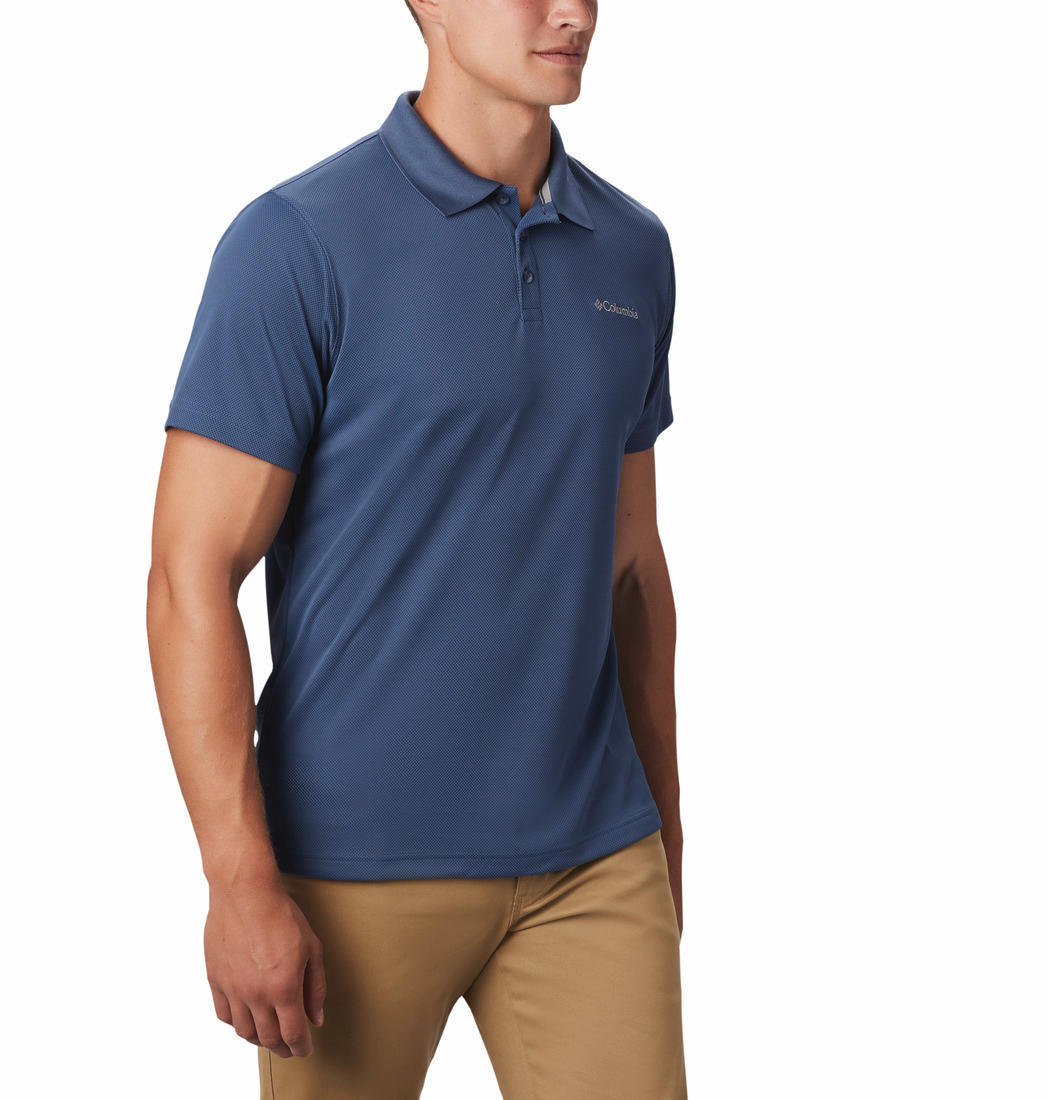 Columbia Men Blue Utilizer Polo (Sun Protection) - Image 4