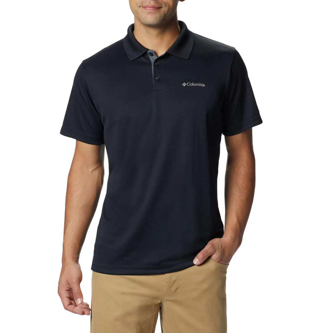 Columbia Men Black Utilizer Polo (Sun Protection)
