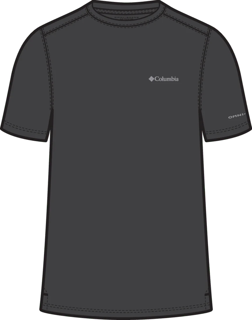 Columbia Men Black Utilizer Short Sleeve Crew (Sun Protection)