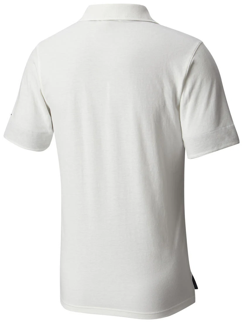 Columbia Men White Vertical Relief Polo - Image 4
