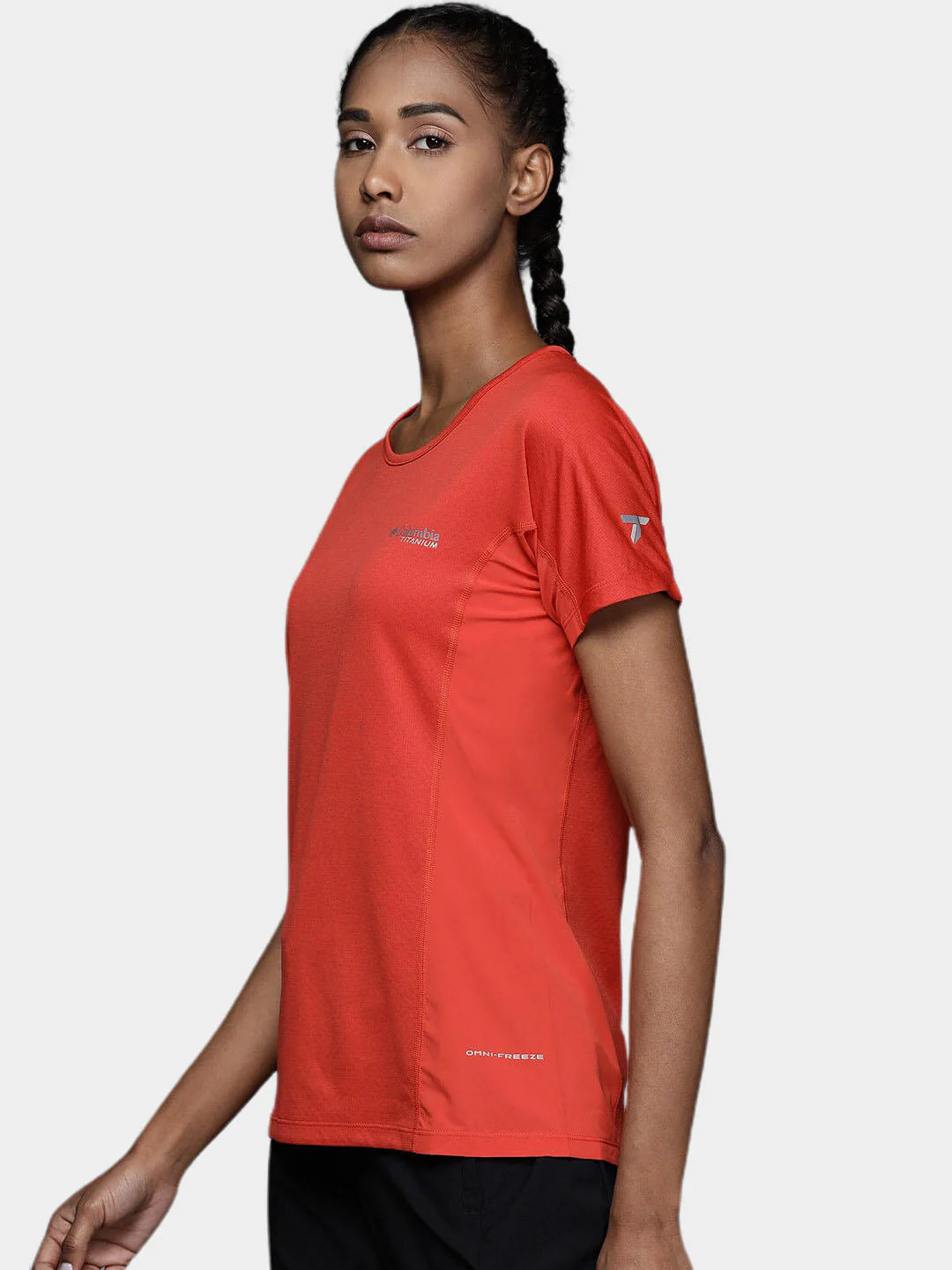 Columbia Women Orange W Irico Knit SS - Image 9