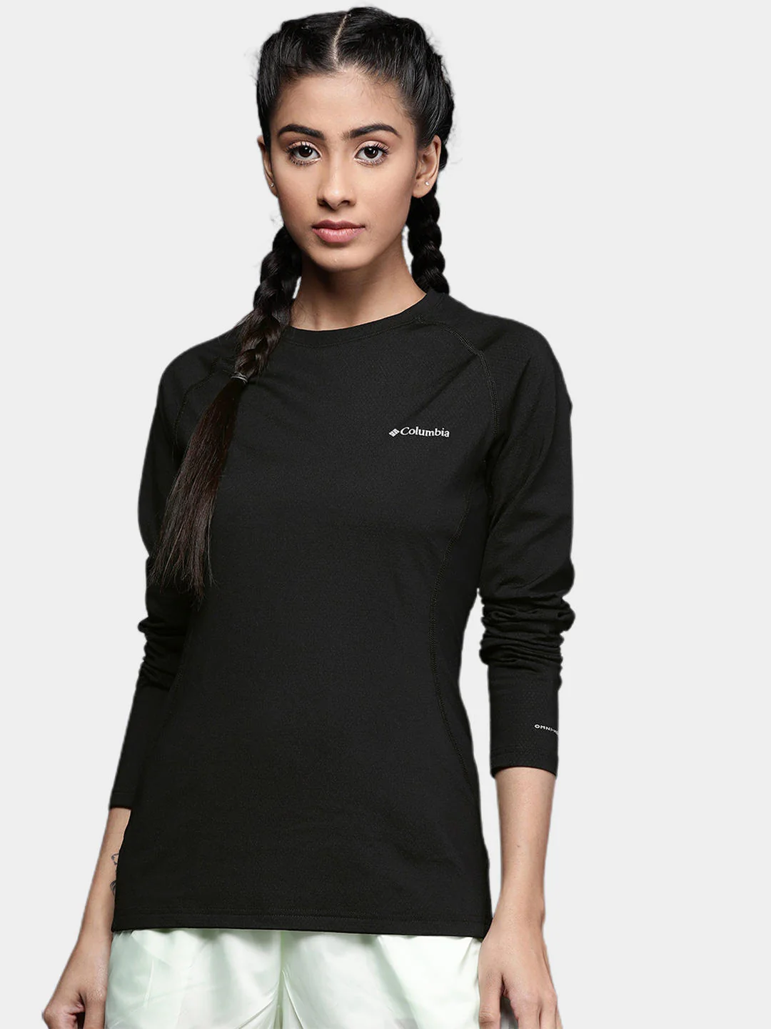 Columbia Women Black W Omni-Heat 3D Knit Crew II (Non Returnable) - Image 10