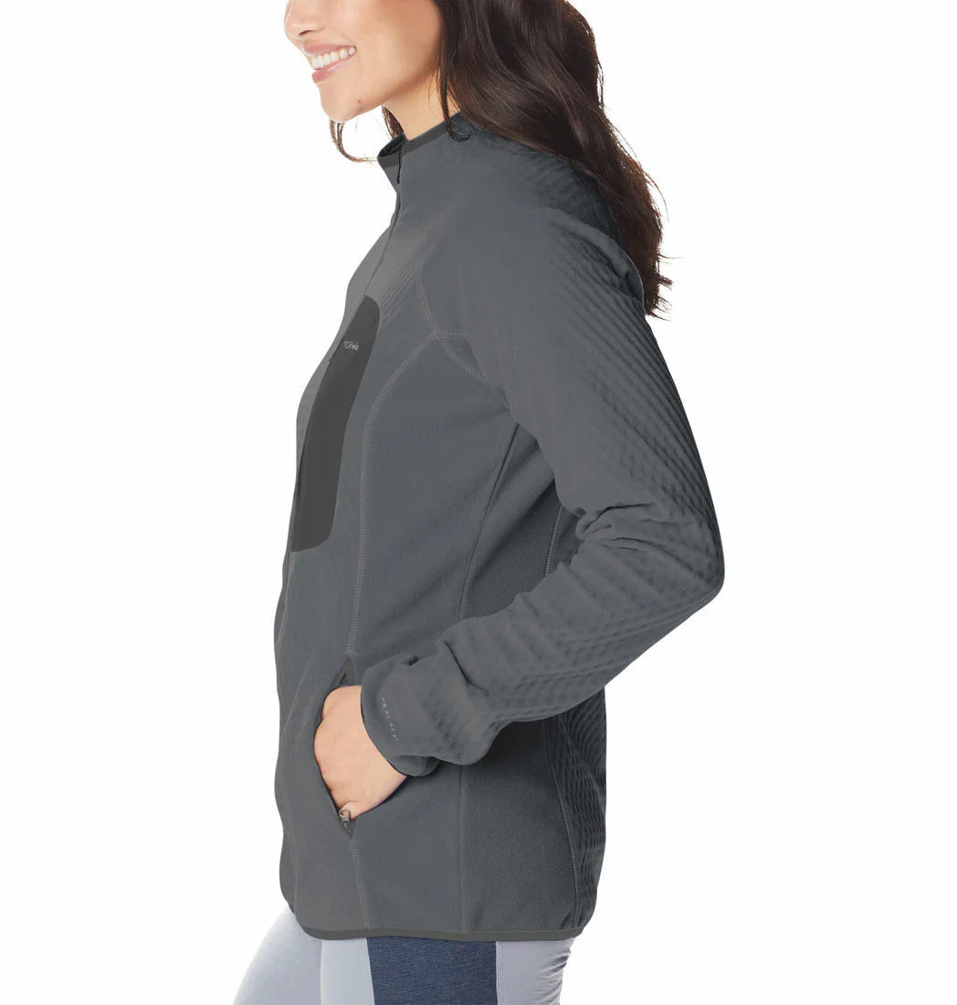 Columbia Women Grey W Outdoor Tracks Full Zip - Image 2
