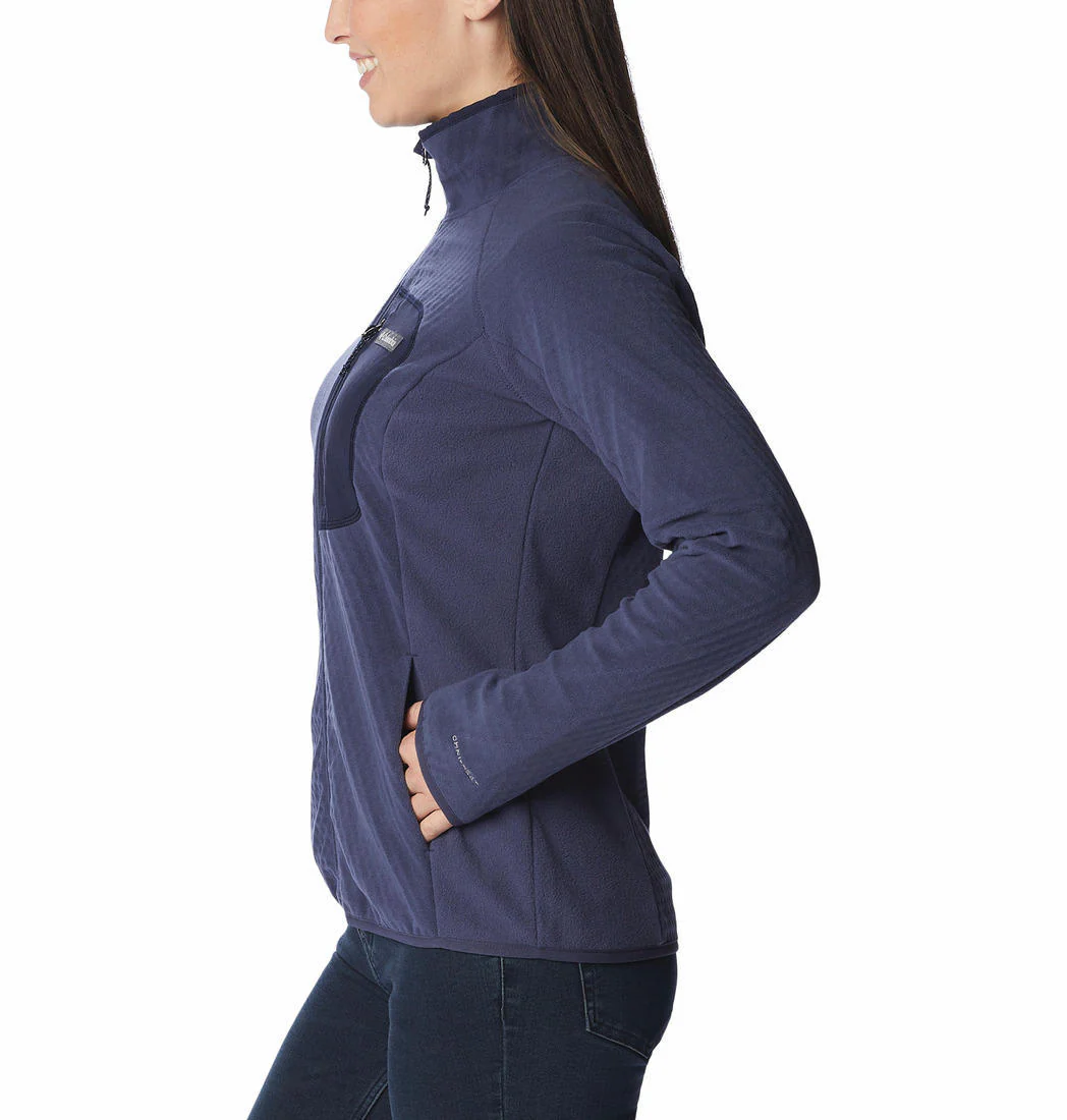 Columbia Women Navy Blue W Outdoor Tracks Full Zip - Image 2