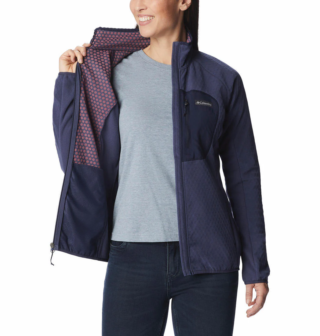 Columbia Women Navy Blue W Outdoor Tracks Full Zip - Image 5