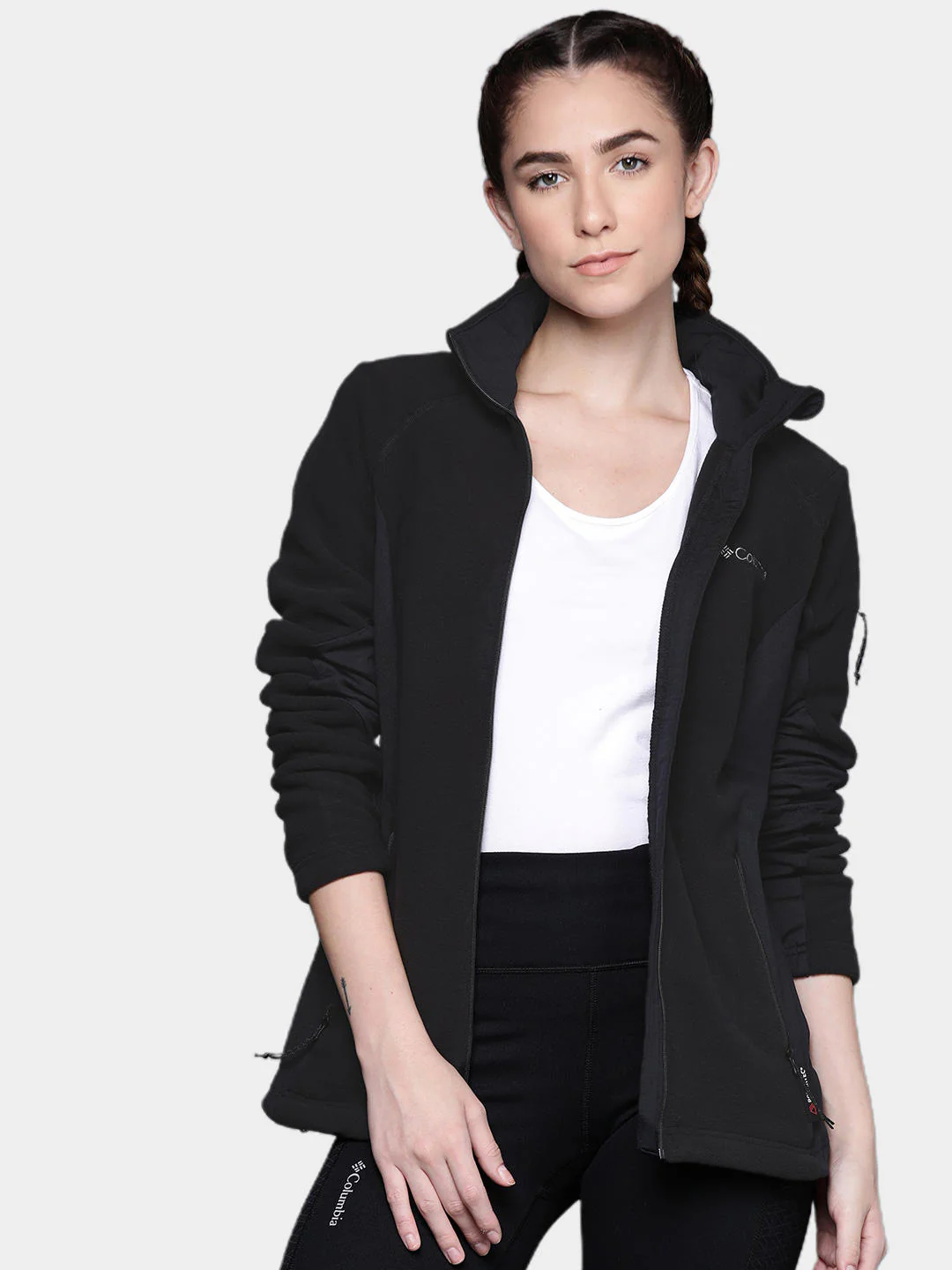 Columbia Women Black W Polar Powder Fleece FZ - Image 13