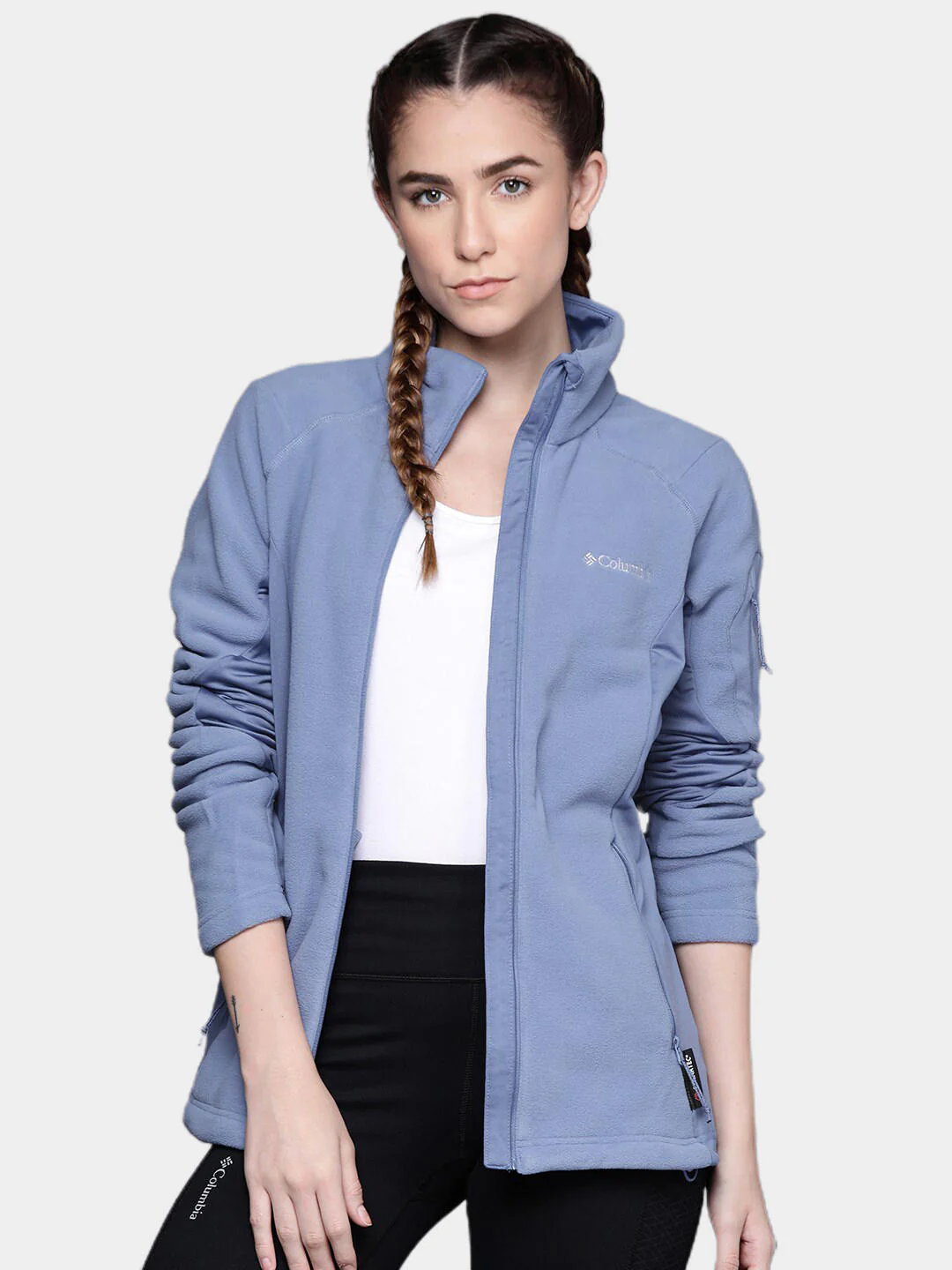 Columbia Women Blue W Polar Powder Fleece FZ - Image 11