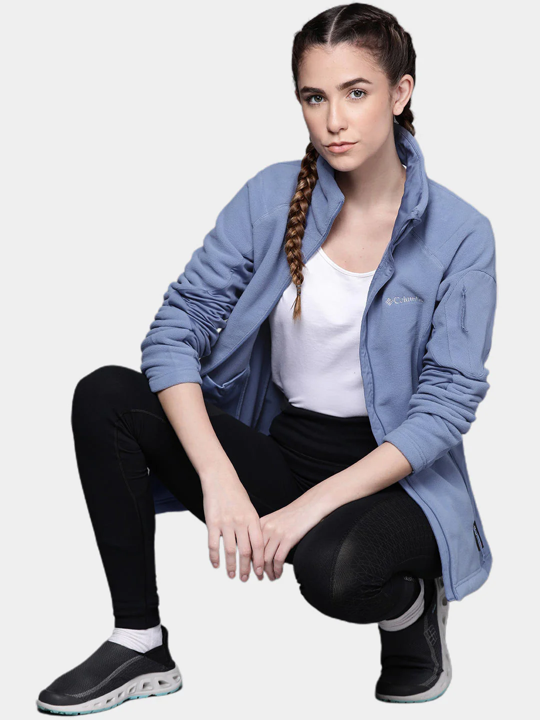 Columbia Women Blue W Polar Powder Fleece FZ - Image 13